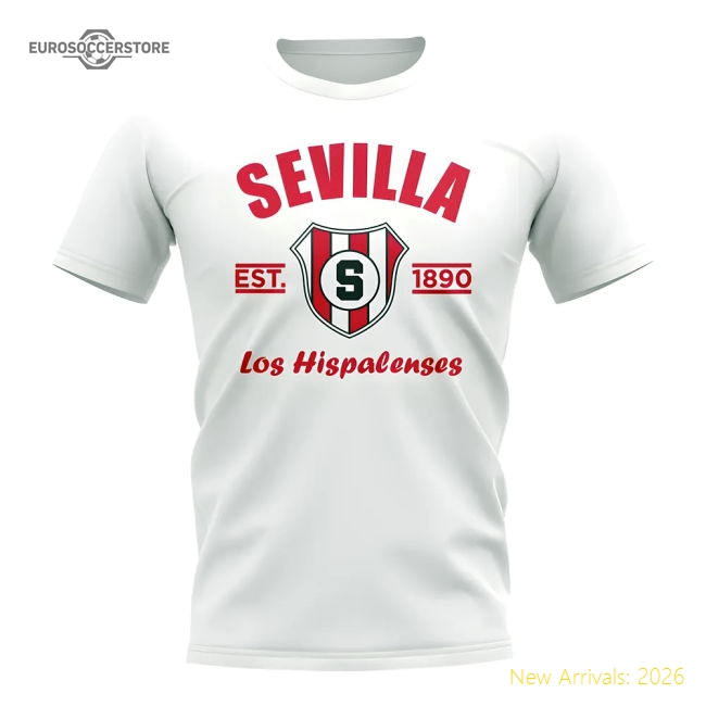 Seville Established Football T-Shirt (White)-Vantage Point Soccer