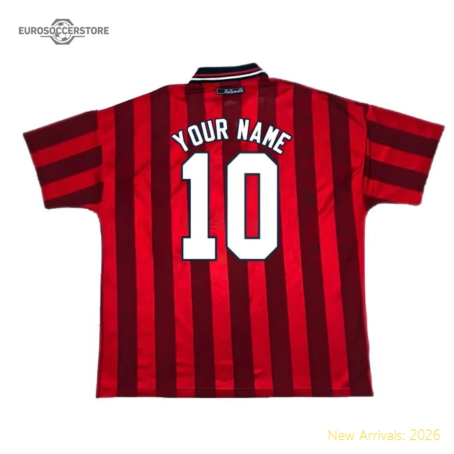 England 1997-99 Away Shirt (Good) (Your Name)-Vantage Point Soccer