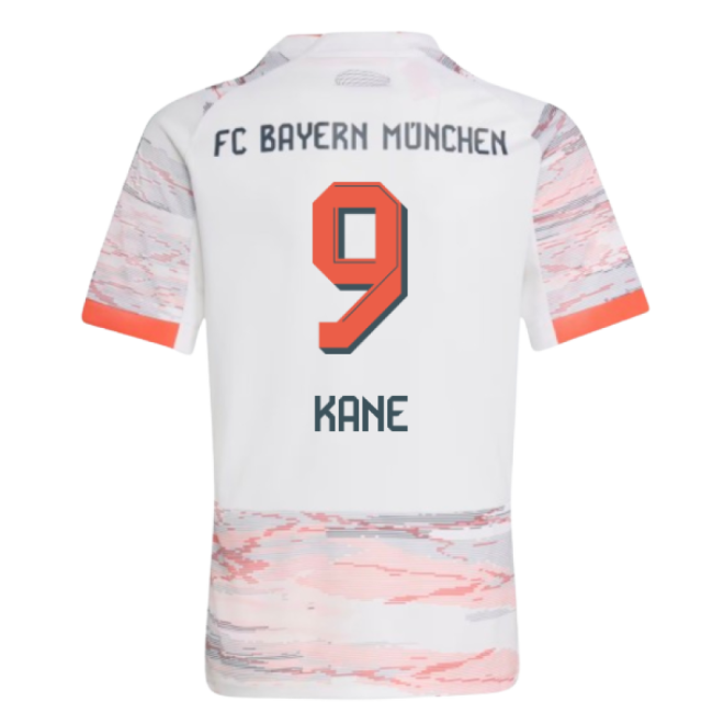 2025-2026 Bayern Munich Away Shirt (Kids) (Kane 9)-Vantage Point Soccer