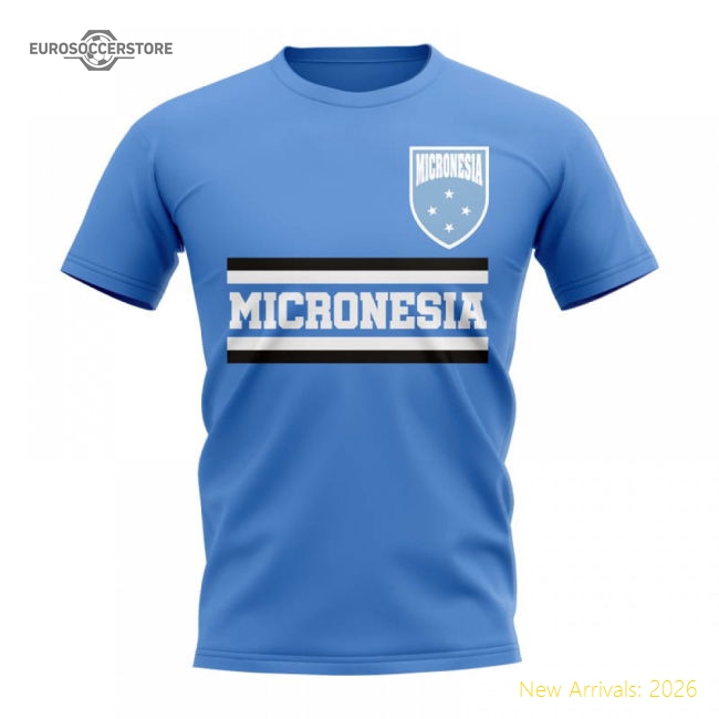 Micronesia Core Football Country T-Shirt (Sky)-Vantage Point Soccer