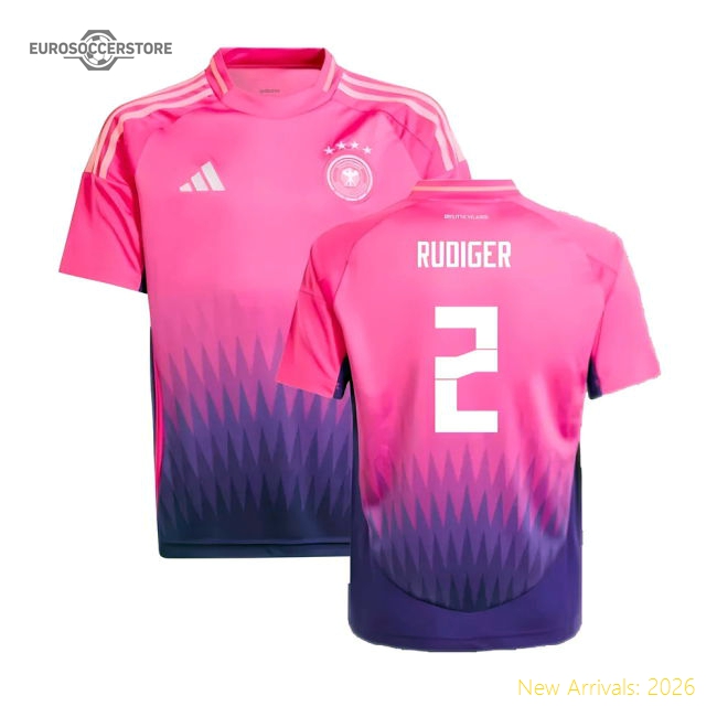 2024-2025 Germany Away Shirt (Kids) (Rudiger 2)-Vantage Point Soccer