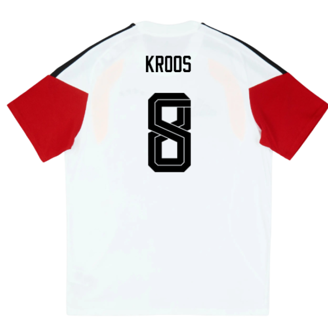 2026-2027 Germany Training Tee (White) - Kids (Kroos 8)-Vantage Point Soccer