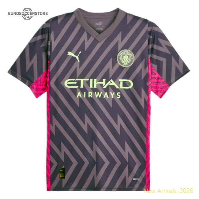 2023-2024 Man City Goalkeeper Shirt (Purple Charcoal) (Ederson M 31)-Vantage Point Soccer