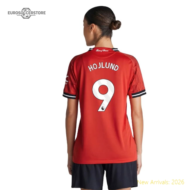 2025-2026 Man Utd Authentic Home Shirt (Womens) (Hojlund 9)-Vantage Point Soccer