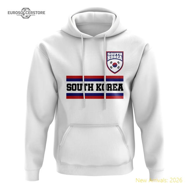 South Korea Core Football Country Hoody (White)-Vantage Point Soccer