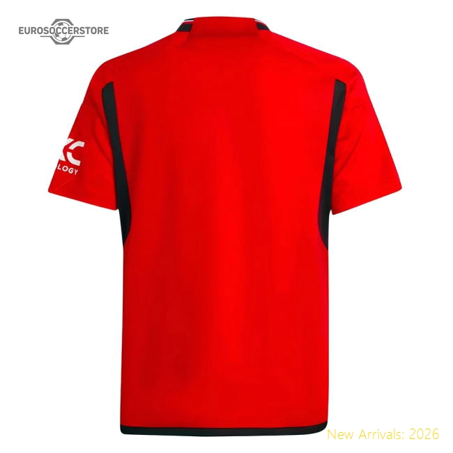 2023-2024 Man Utd Home Shirt (Kids)-Vantage Point Soccer