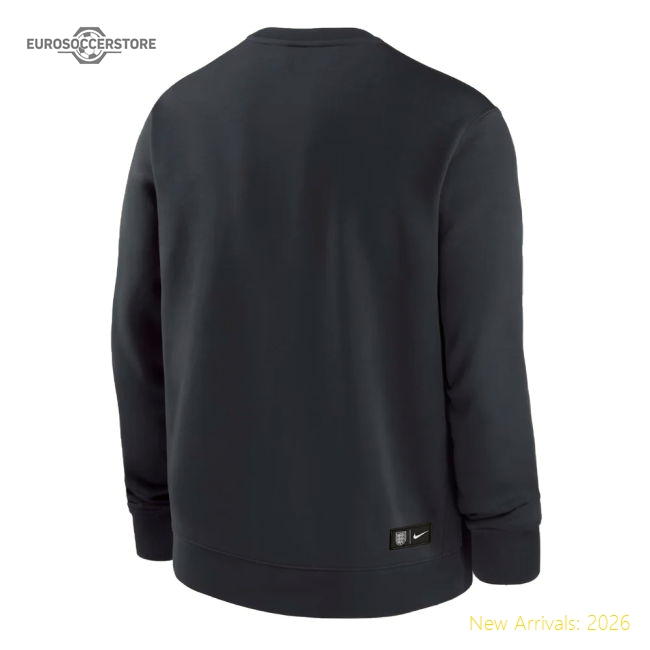 2024-2025 England Fleece Sweatshirt (Navy)-Vantage Point Soccer