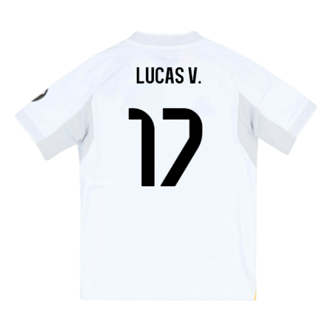 2025-2026 Real Madrid Home Youth Kit (Lucas V. 17)-Vantage Point Soccer