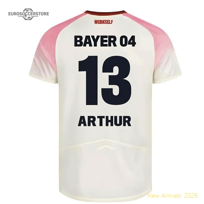 2025-2026 Bayer Leverkusen Away Shirt (Kids) (Arthur 13)-Vantage Point Soccer