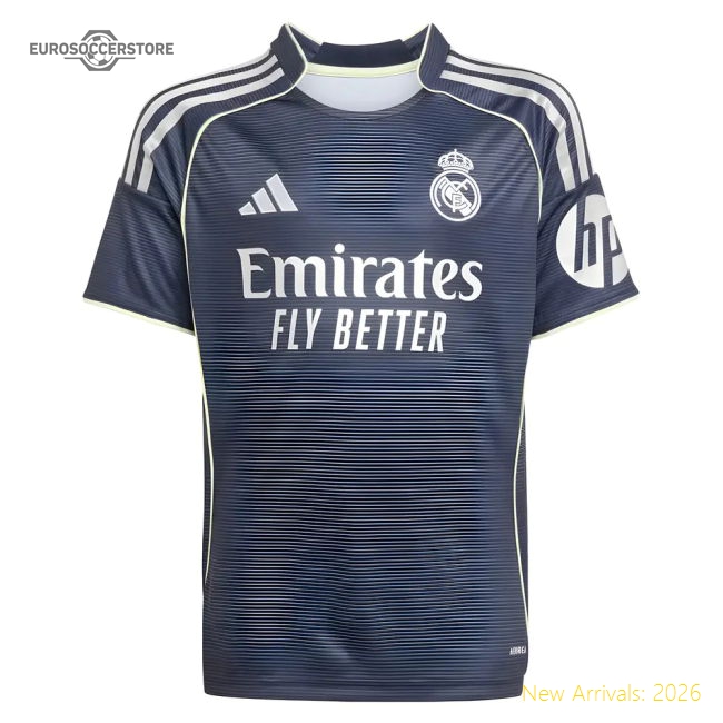 2025-2026 Real Madrid Away Shirt (Kids)-Vantage Point Soccer