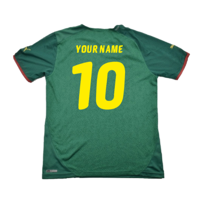 Cameroon 2010-11 Home Shirt ((Excellent) L) (Your Name)-Vantage Point Soccer