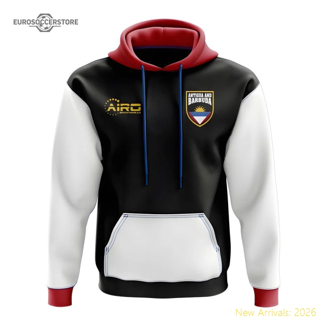 Antigua and Barbuda Concept Country Football Hoody (Black)-Vantage Point Soccer