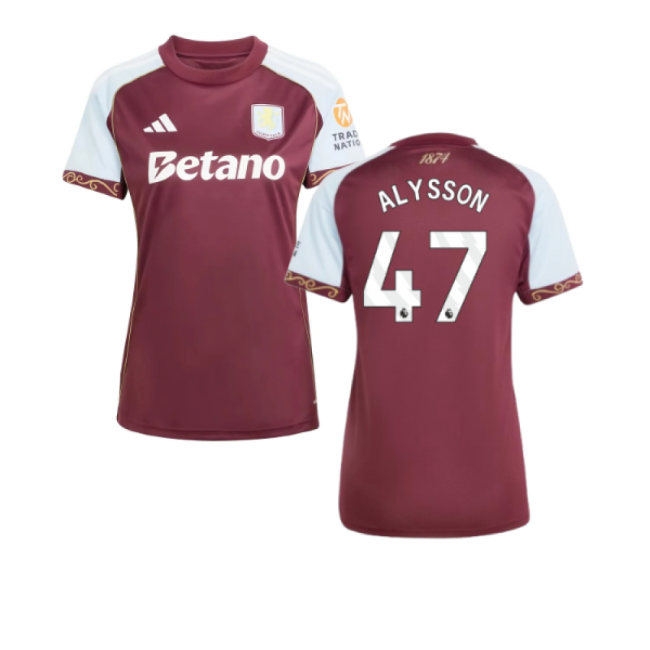 2025-2026 Aston Villa Home Shirt (Womens) (Alysson 47)-Vantage Point Soccer