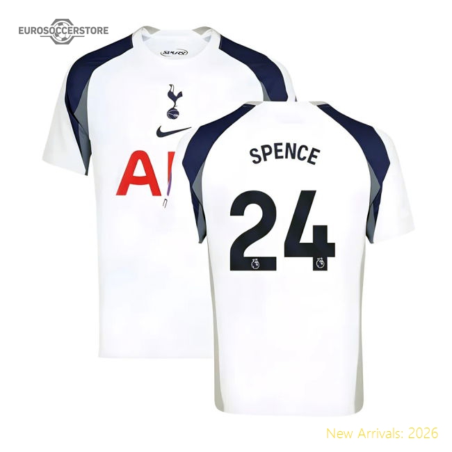 2025-2026 Tottenham Hotspur Home Shirt (Spence 24)-Vantage Point Soccer