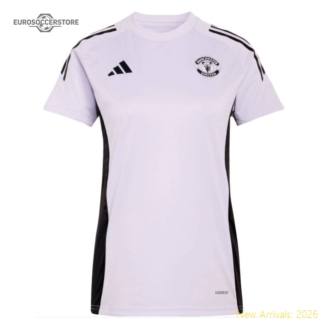 2025-2026 Man Utd Training Jersey (Purple Tint) - Womens-Vantage Point Soccer