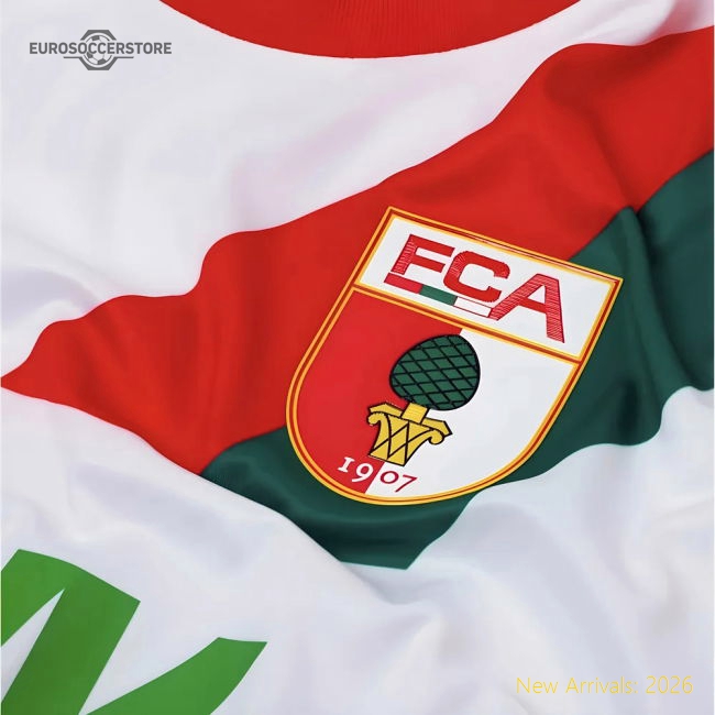 2025-2026 FC Augsburg Home Shirt-Vantage Point Soccer