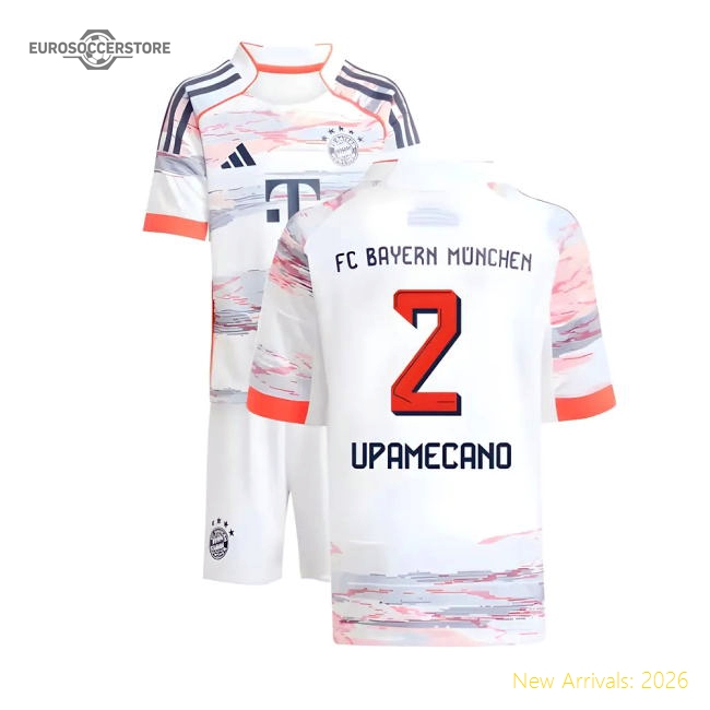 2025-2026 Bayern Munich Away Mini Kit (Upamecano 2)-Vantage Point Soccer