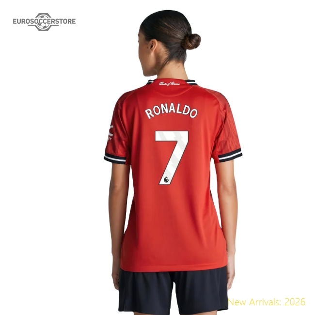 2025-2026 Man Utd Authentic Home Shirt (Womens) (Ronaldo 7)-Vantage Point Soccer