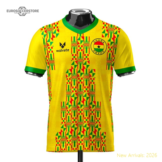 Ghana Heritage Football Jersey (Wolvate) Adult Short Sleeve-Vantage Point Soccer