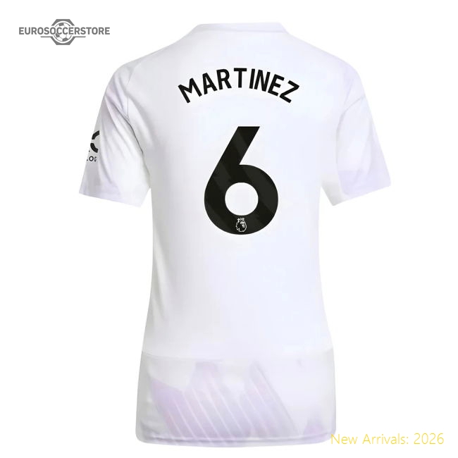 2025-2026 Man Utd Away Shirt (Womens) (Martinez 6)-Vantage Point Soccer