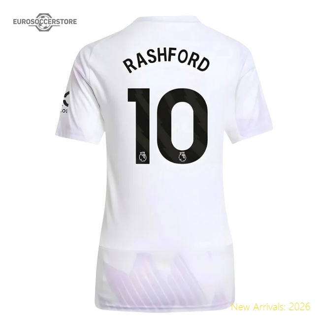 2025-2026 Man Utd Away Shirt (Womens) (Rashford 10)-Vantage Point Soccer