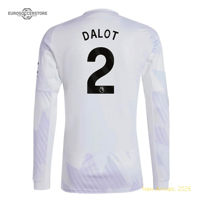 2025-2026 Man Utd Long Sleeve Away Shirt (Dalot 2)-Vantage Point Soccer