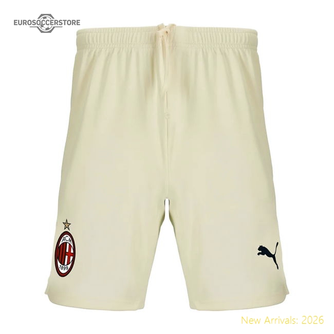 2021-2022 AC Milan Away Shorts (Afterglow) - Kids-Vantage Point Soccer