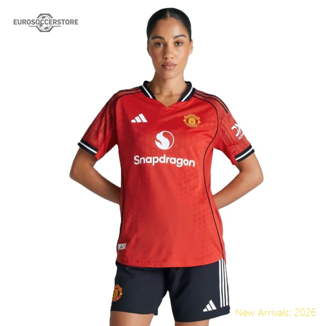 2025-2026 Man Utd Authentic Home Shirt (Womens) (Thomas 9)-Vantage Point Soccer