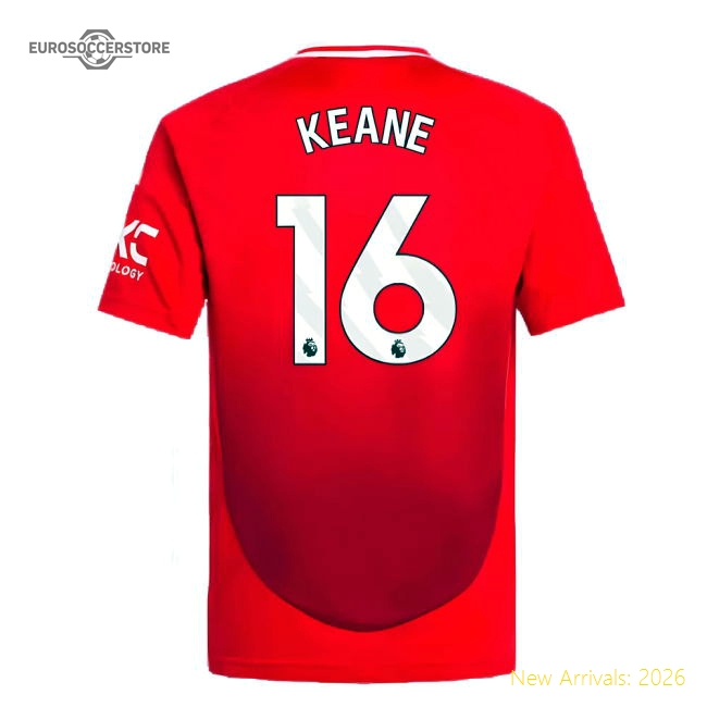 2024-2025 Man Utd Home Shirt (Kids) (Keane 16)-Vantage Point Soccer