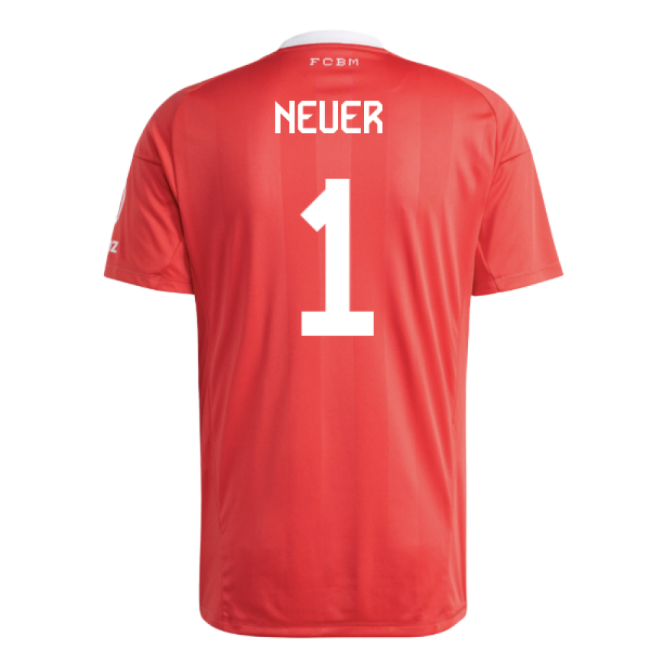 2025-2026 Bayern Munich Third Goalkeeper Shirt (Pure Ruby) (Neuer 1)-Vantage Point Soccer