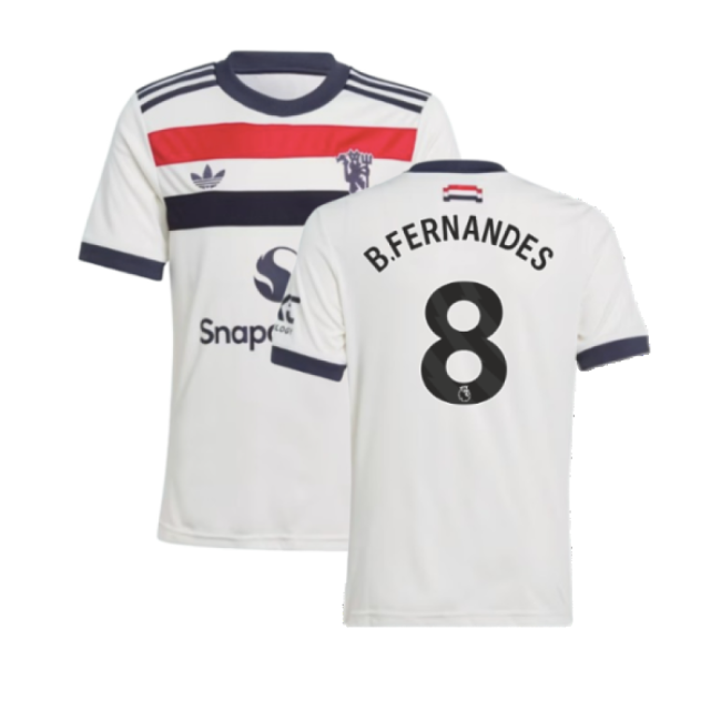 2024-2025 Man Utd Third Shirt (Kids) (B.Fernandes 8)-Vantage Point Soccer