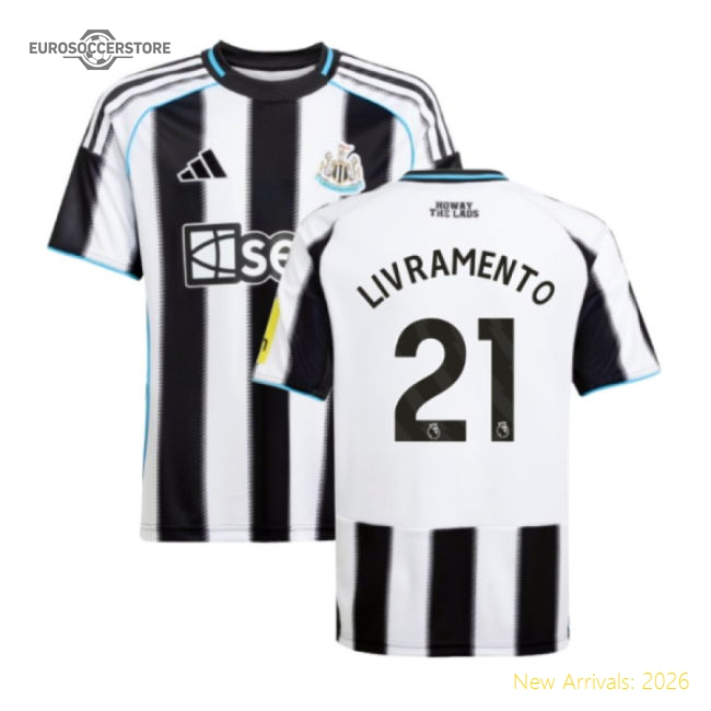 2025-2026 Newcastle Home Shirt (Kids) (Livramento 21)-Vantage Point Soccer