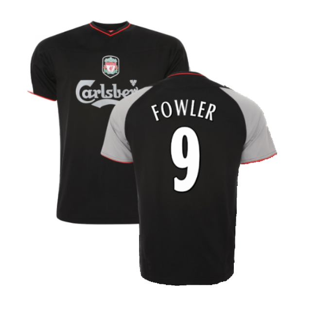 2002-2003 Liverpool Away Retro Shirt (FOWLER 9)-Vantage Point Soccer