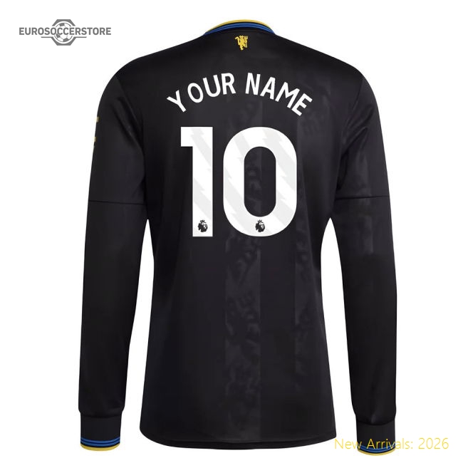 2025-2026 Man Utd Long Sleeve Third Shirt (Your Name)-Vantage Point Soccer