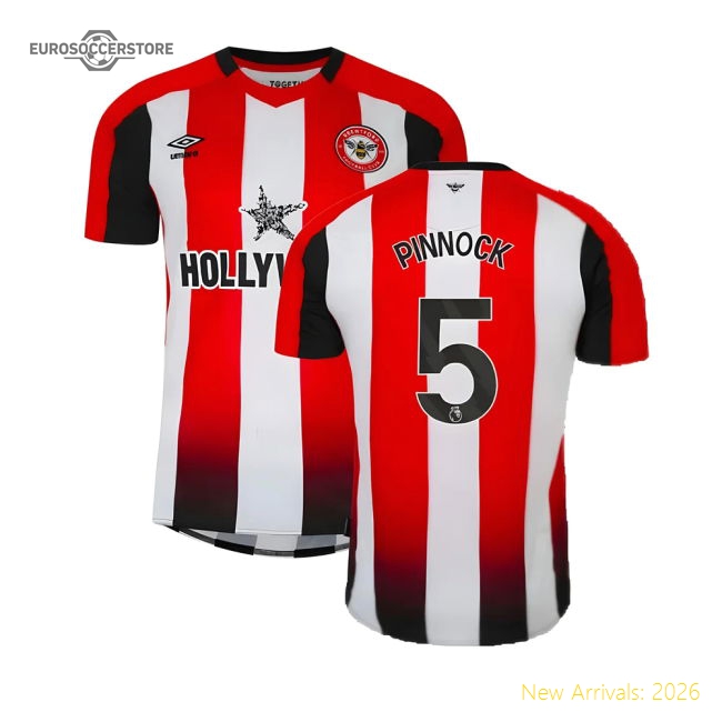 2023-2024 Brentford Home Shirt (Pinnock 5)-Vantage Point Soccer