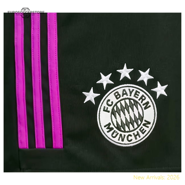 2023-2024 Bayern Munich Away Shorts (Black)-Vantage Point Soccer