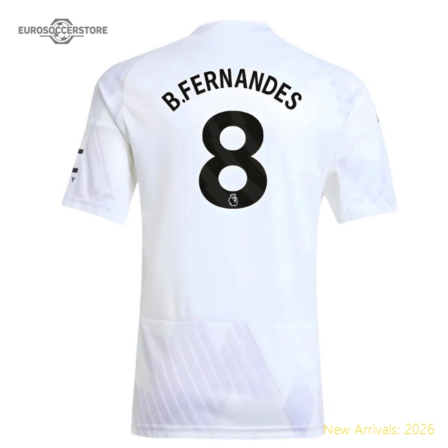 2025-2026 Man Utd Away Shirt (Kids) (B.Fernandes 8)-Vantage Point Soccer