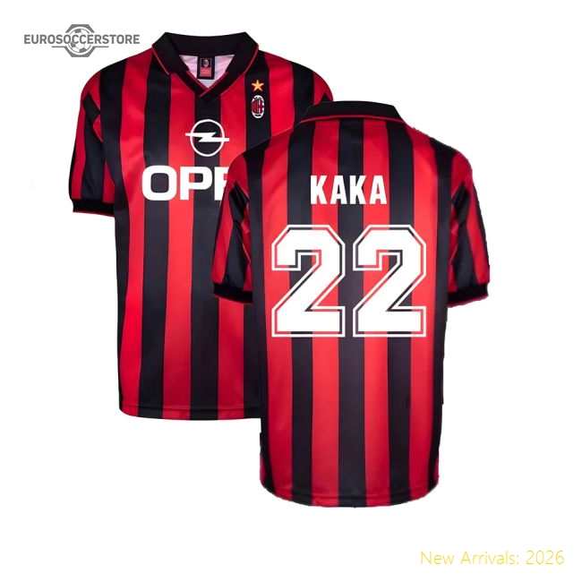 AC Milan 1996 Home Retro Shirt (KAKA 22)-Vantage Point Soccer
