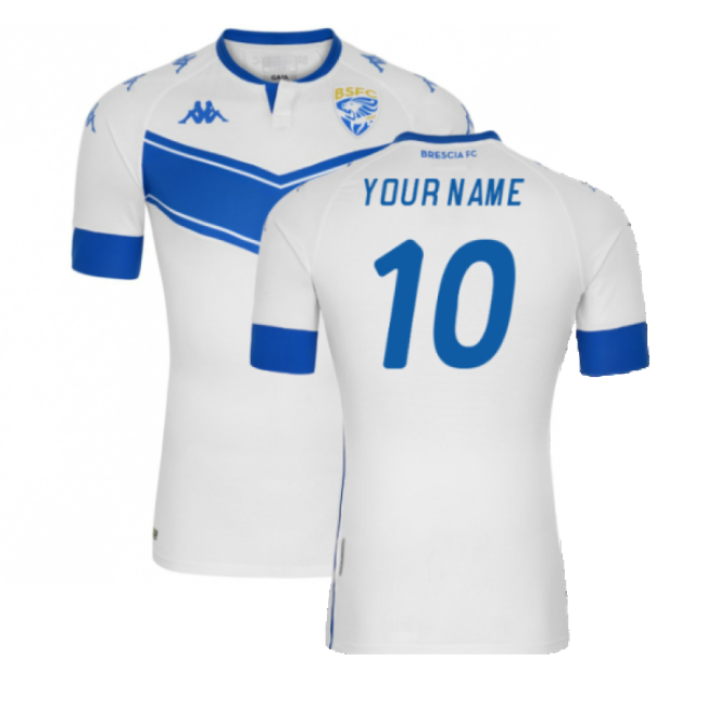 Brescia 2020-21 Away Shirt (Sponsorless) (XL) (Your Name 10) (Mint)-Vantage Point Soccer