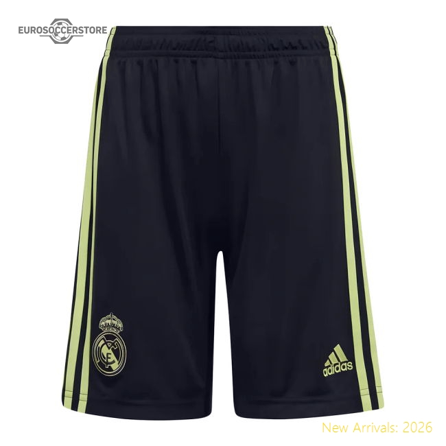 2022-2023 Real Madrid Third Shorts (Black)-Vantage Point Soccer