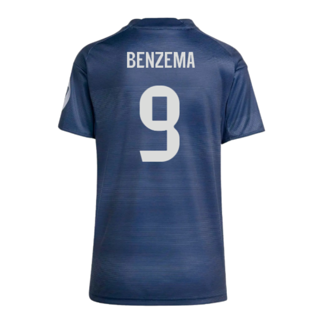 2025-2026 Real Madrid Authentic Away Shirt (Womens) (Benzema 9)-Vantage Point Soccer