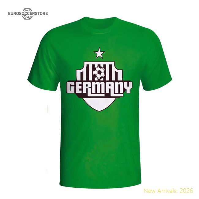 Germany Country Logo T-shirt (green) - Kids-Vantage Point Soccer