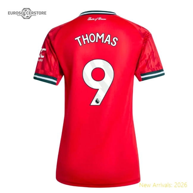 2025-2026 Man Utd Home Shirt (Womens) (Thomas 9)-Vantage Point Soccer