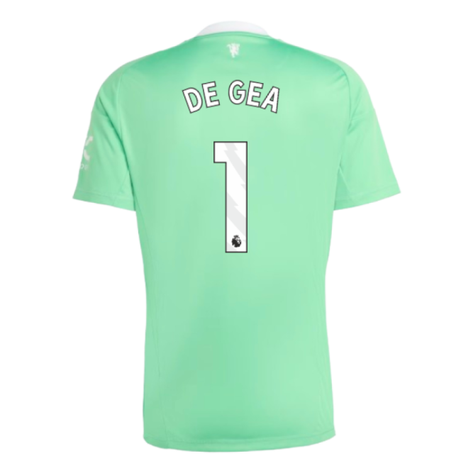 2025-2026 Man Utd Third Goalkeeper Shirt (Green) (De Gea 1)-Vantage Point Soccer