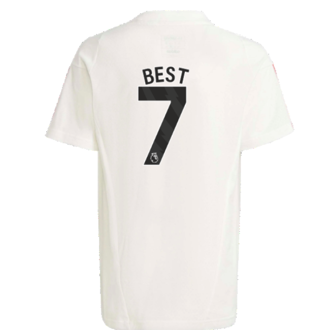 2023-2024 Man Utd Training Tee (White) - Kids (Best 7)-Vantage Point Soccer