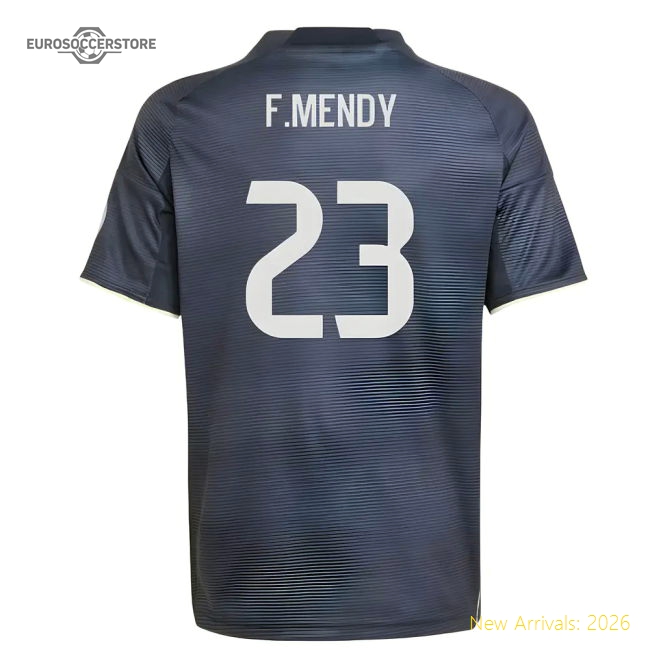 2025-2026 Real Madrid Away Shirt (Kids) (F.Mendy 23)-Vantage Point Soccer