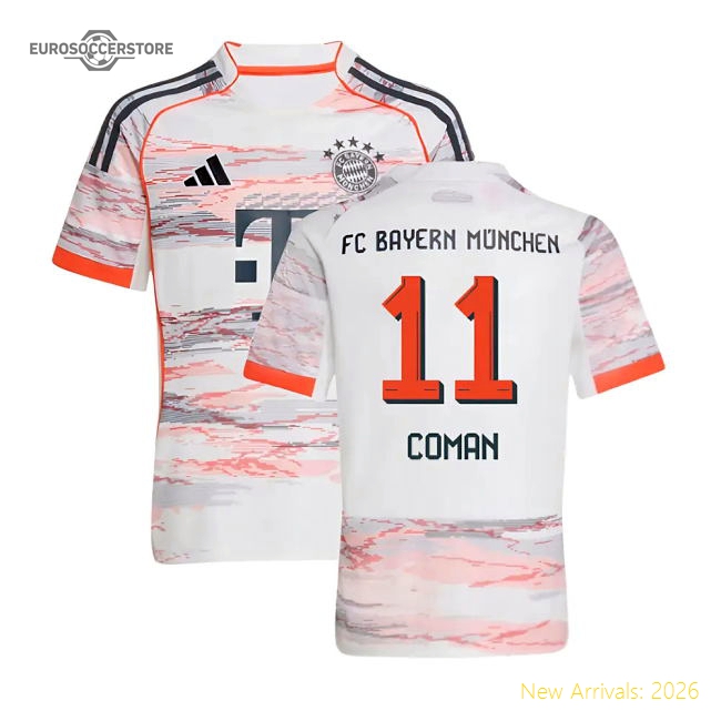 2025-2026 Bayern Munich Away Shirt (Kids) (Coman 11)-Vantage Point Soccer