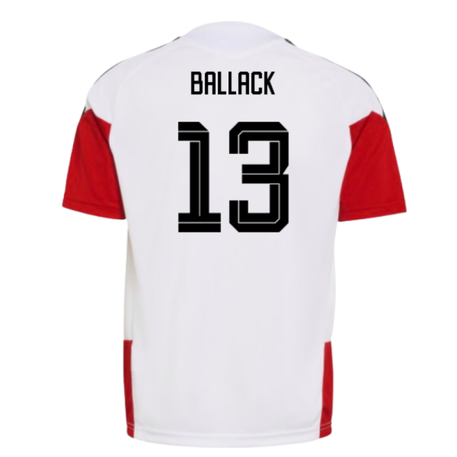 2026-2027 Germany Training Jersey (White) - Kids (Ballack 13)-Vantage Point Soccer