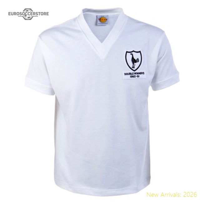 Tottenham 1961 Double Winners Retro Football Shirt-Vantage Point Soccer