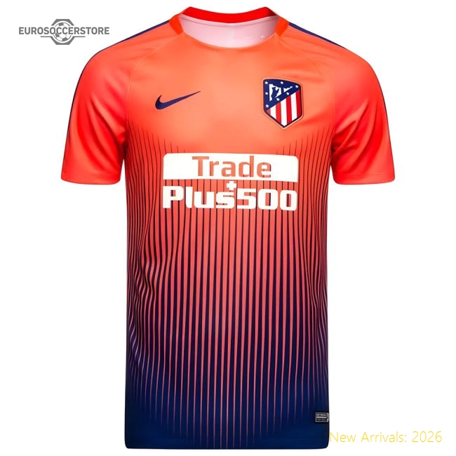 2018-2019 Atletico Madrid Nike Pre-Match Dry Training Shirt (Red)-Vantage Point Soccer